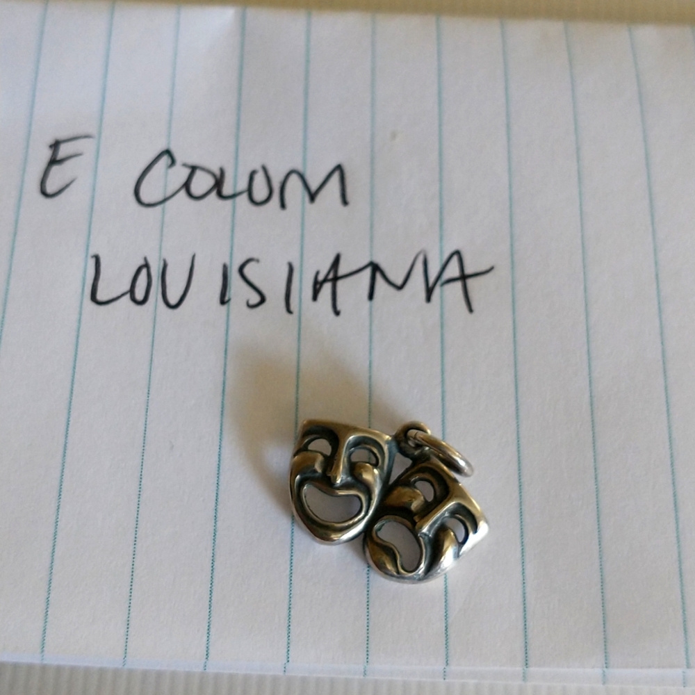 SOLD James Avery theater mask